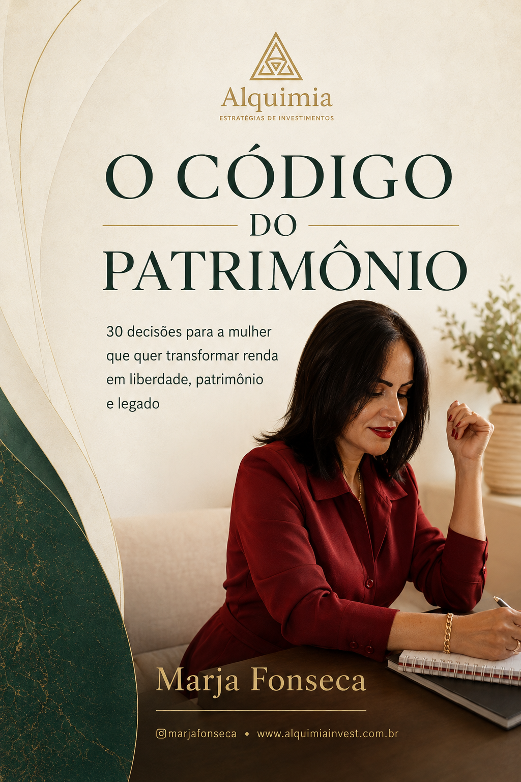 Capa do e-book O Código do Patrimônio, por Marja Fonseca